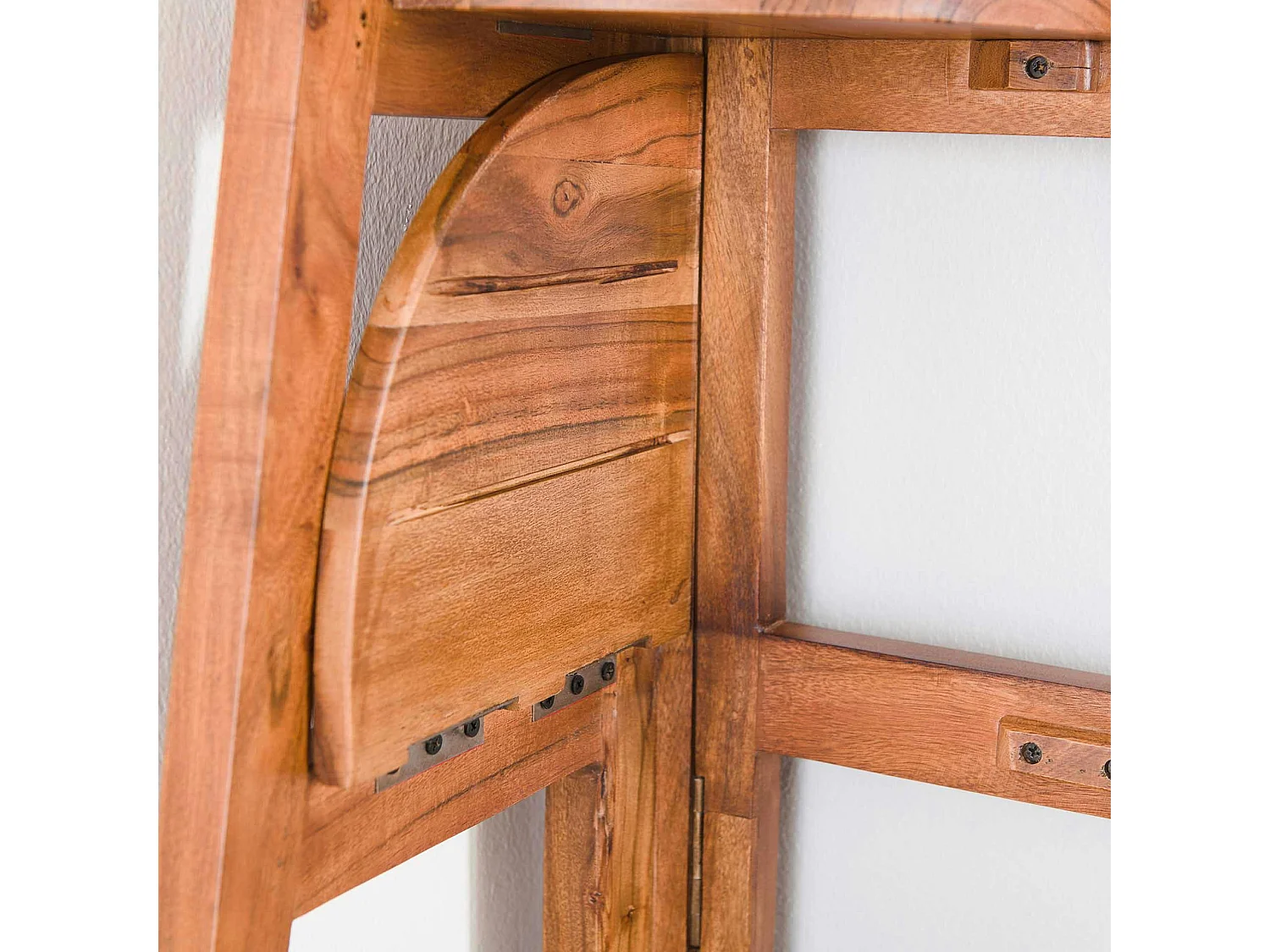 Etagère d'angle en bois d'acacia massif MELBOURNE