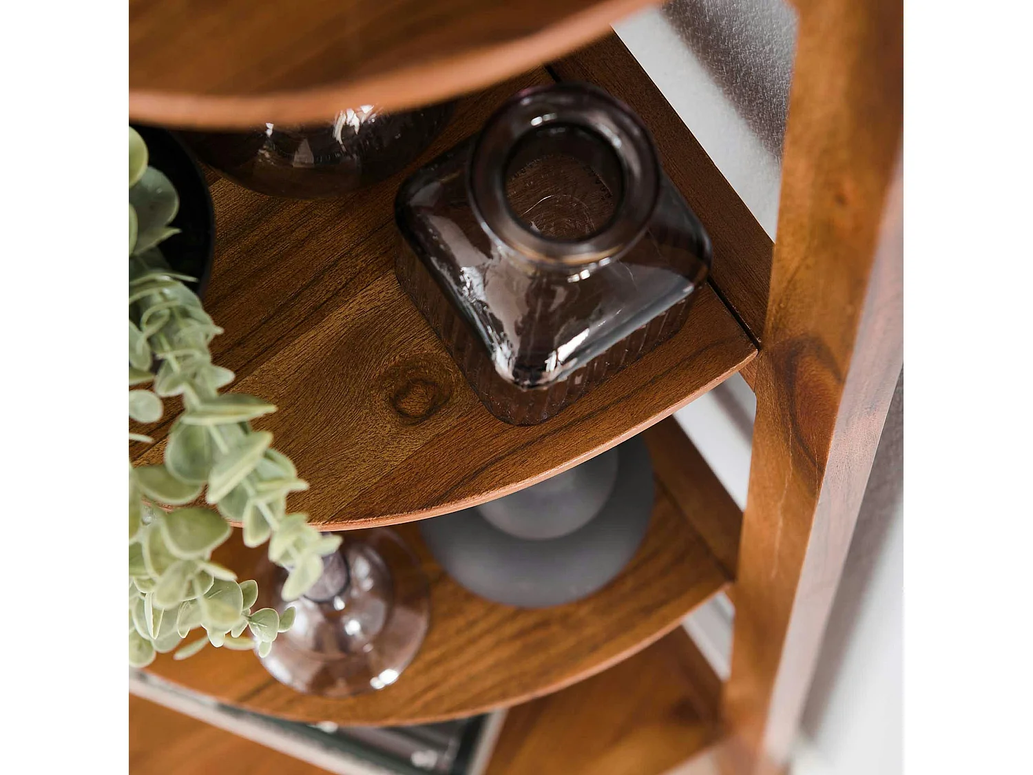 Etagère d'angle en bois d'acacia massif MELBOURNE