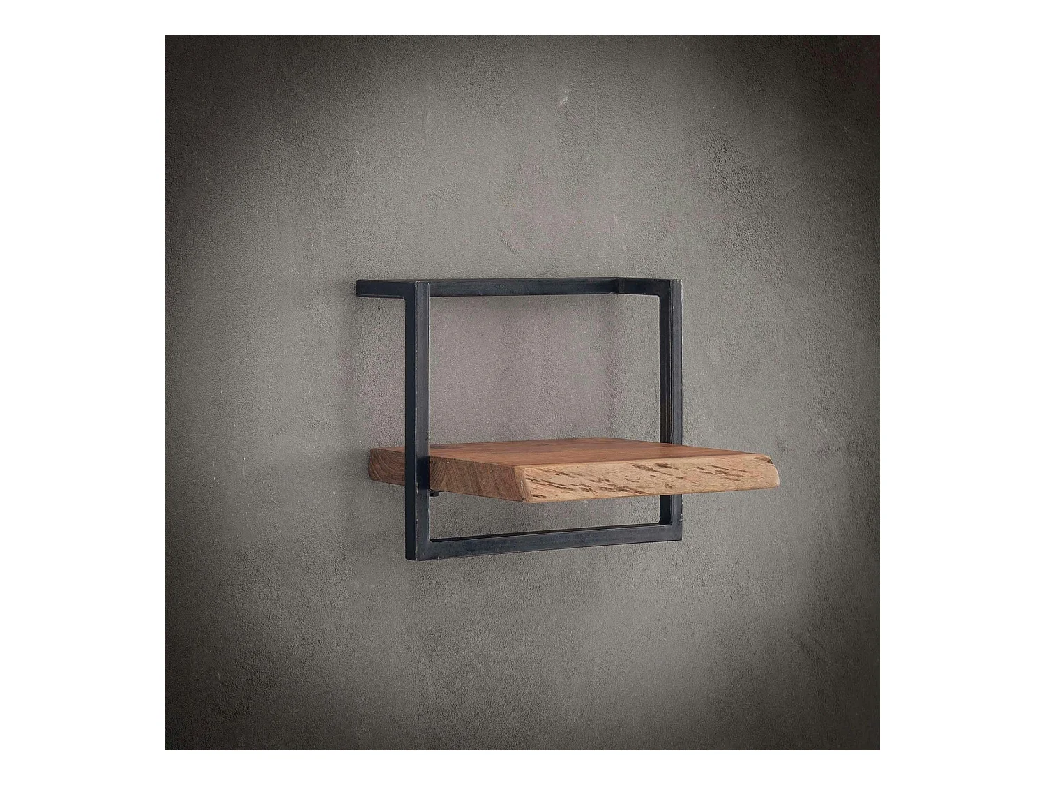 Etagère murale bois métal 40 cm MELBOURNE
