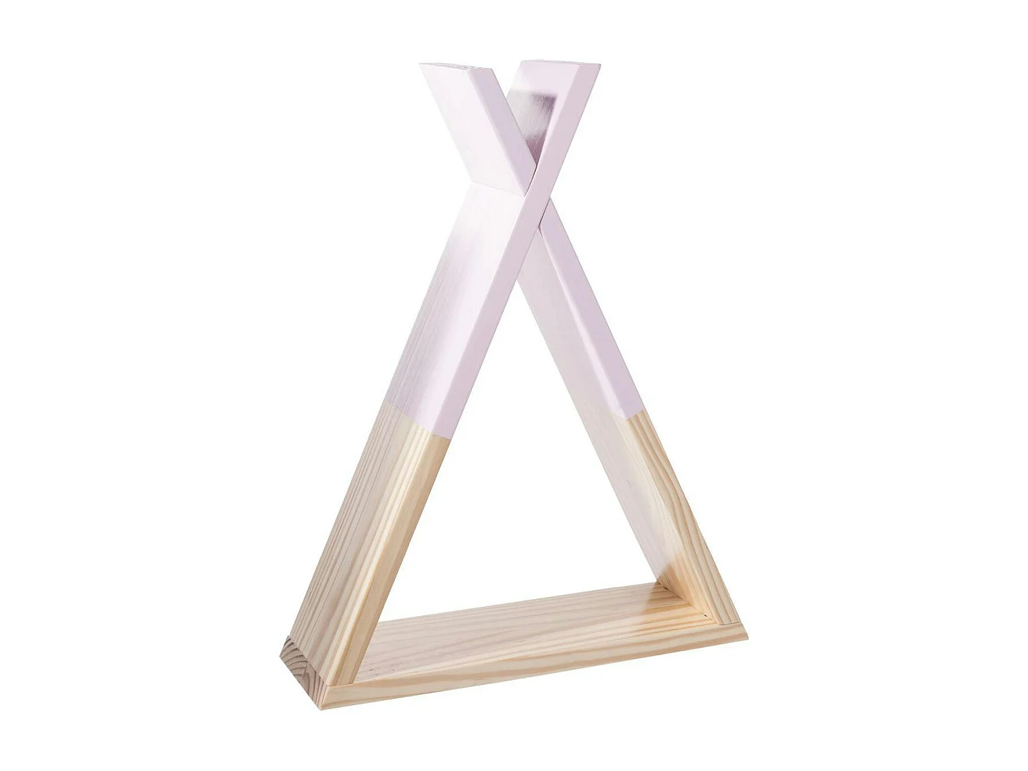 Etagère murale tipi bois rose