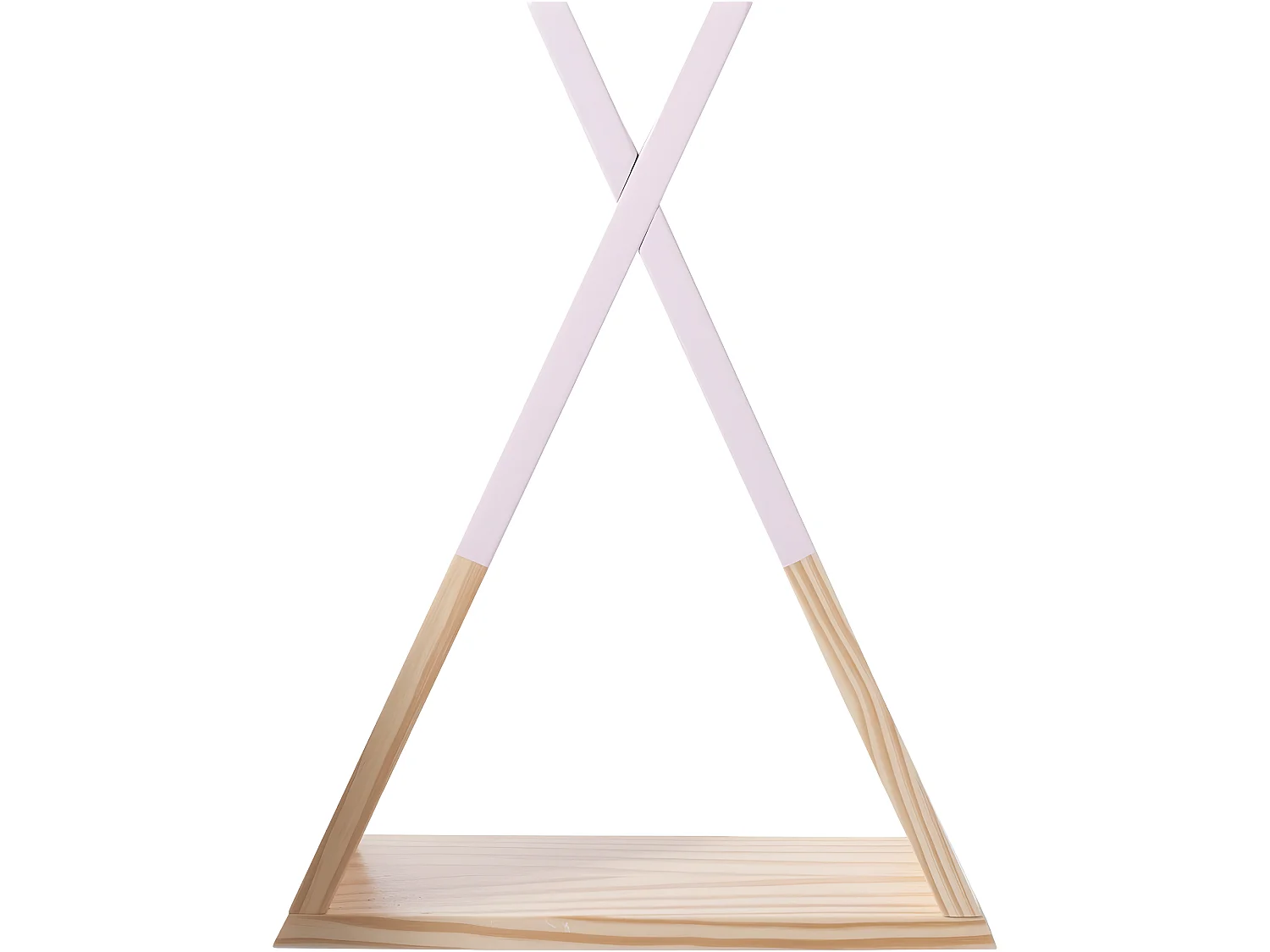 Etagère murale tipi bois rose