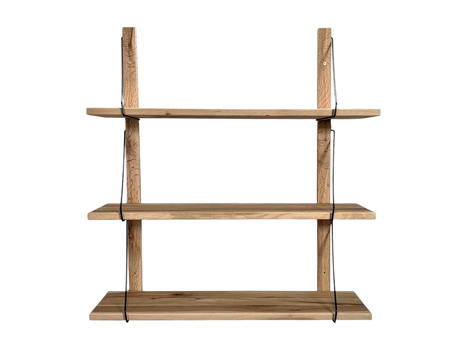 Etagère murale bois massif 3 plateaux (bois blanc) PALERME