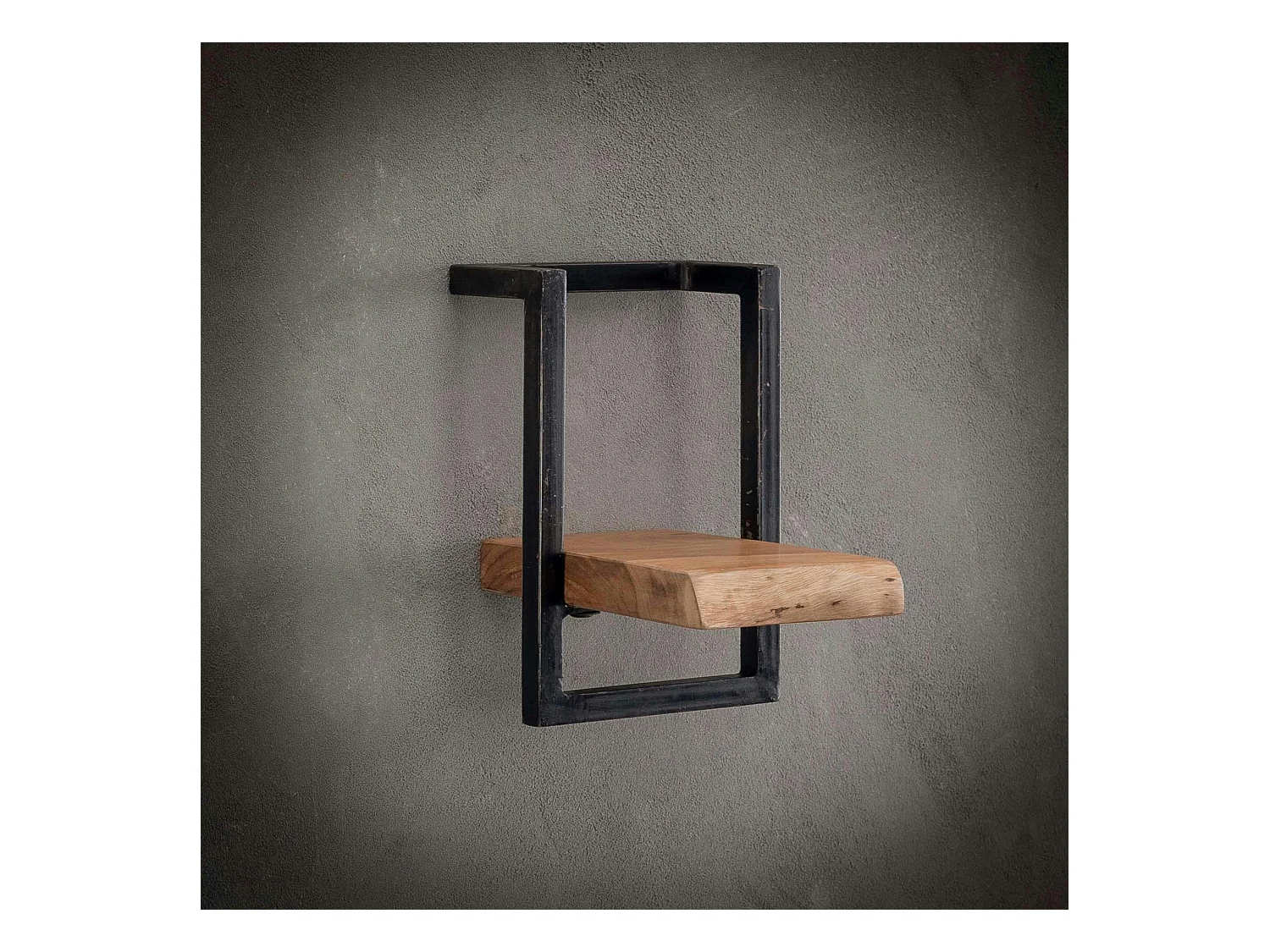 Etagère murale bois métal 20 cm MELBOURNE