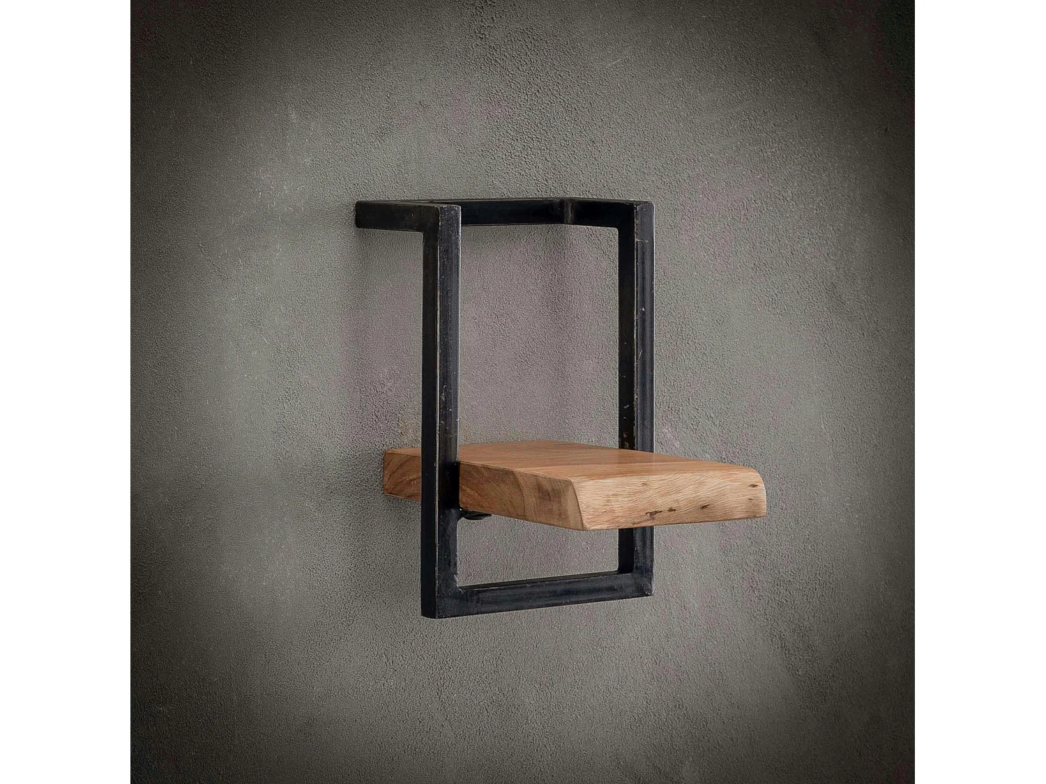 Etagère murale bois métal 20 cm MELBOURNE