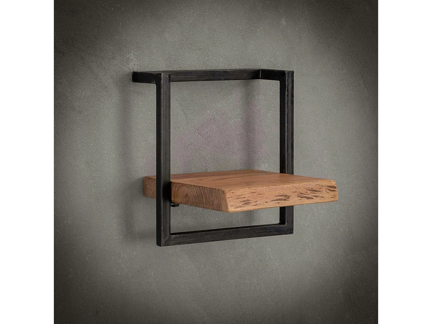 Etagère murale bois métal 30 cm MELBOURNE