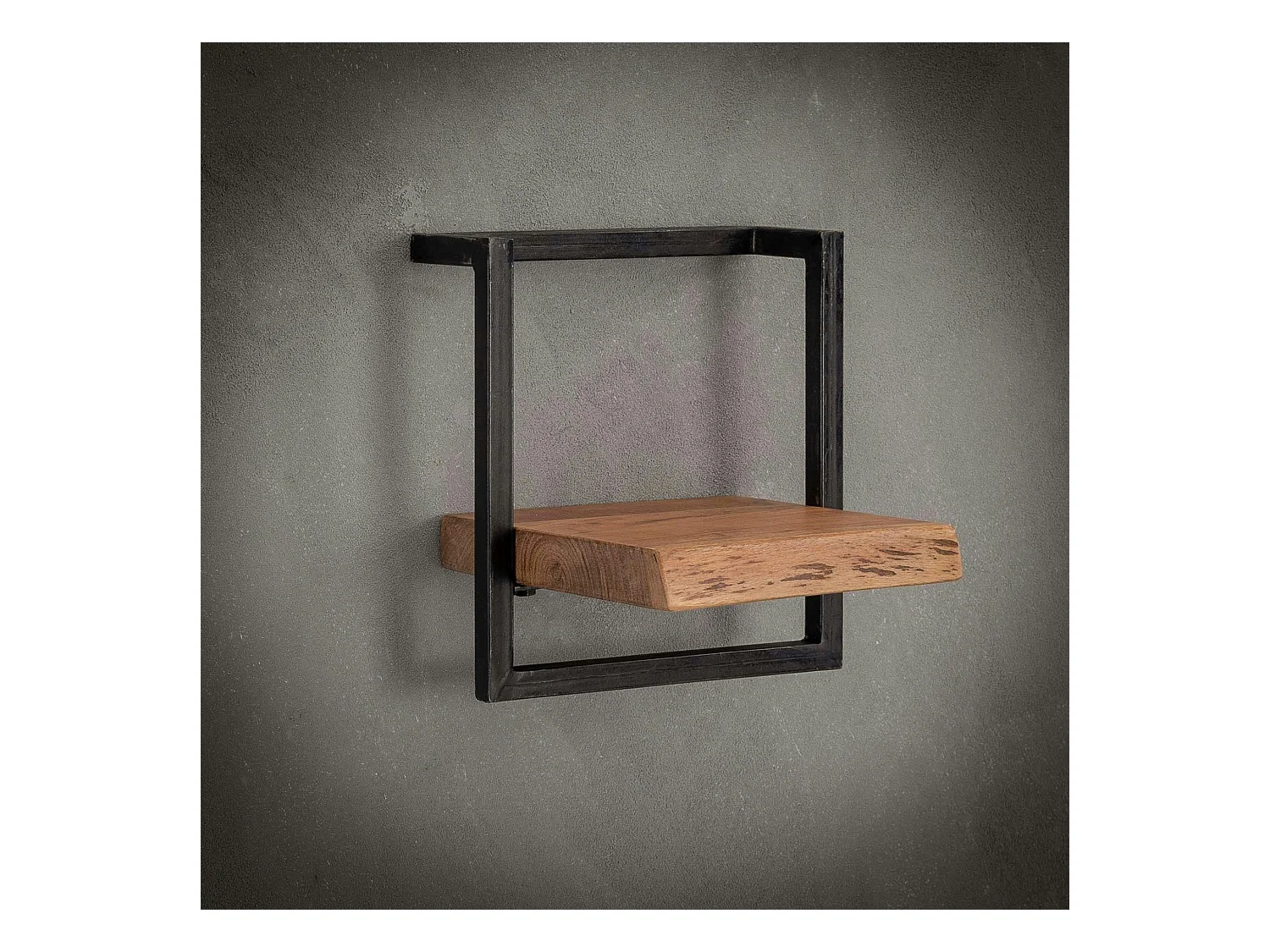 Etagère murale bois métal 30 cm MELBOURNE