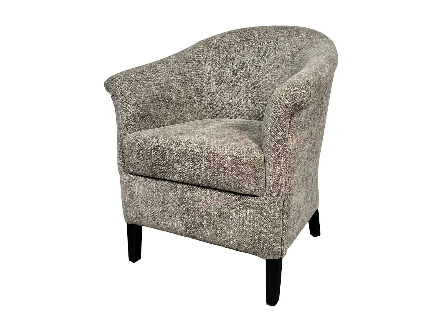 Fauteuil Cabriolet brun chiné  MIRA