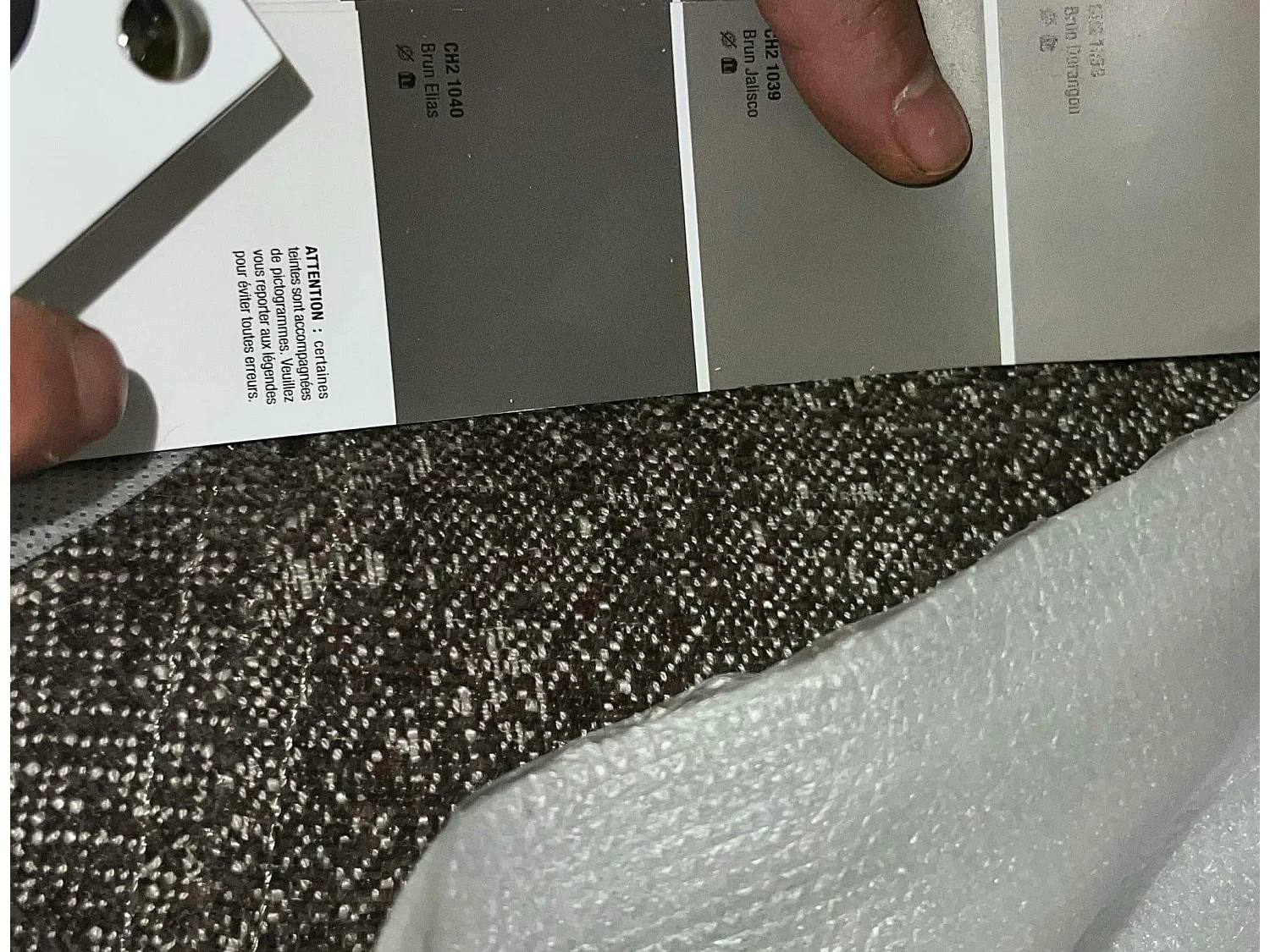 Fauteuil Cabriolet brun chiné  MIRA