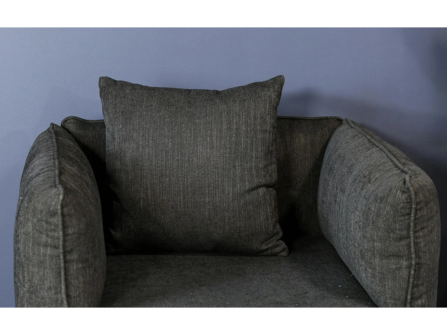 Fauteuil moderne noir TURIN