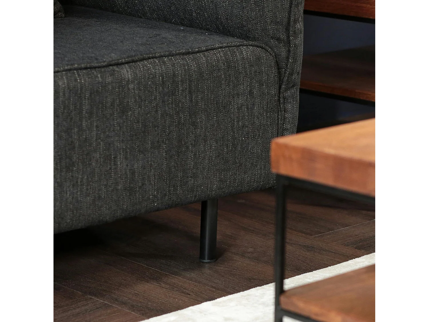 Fauteuil moderne noir TURIN