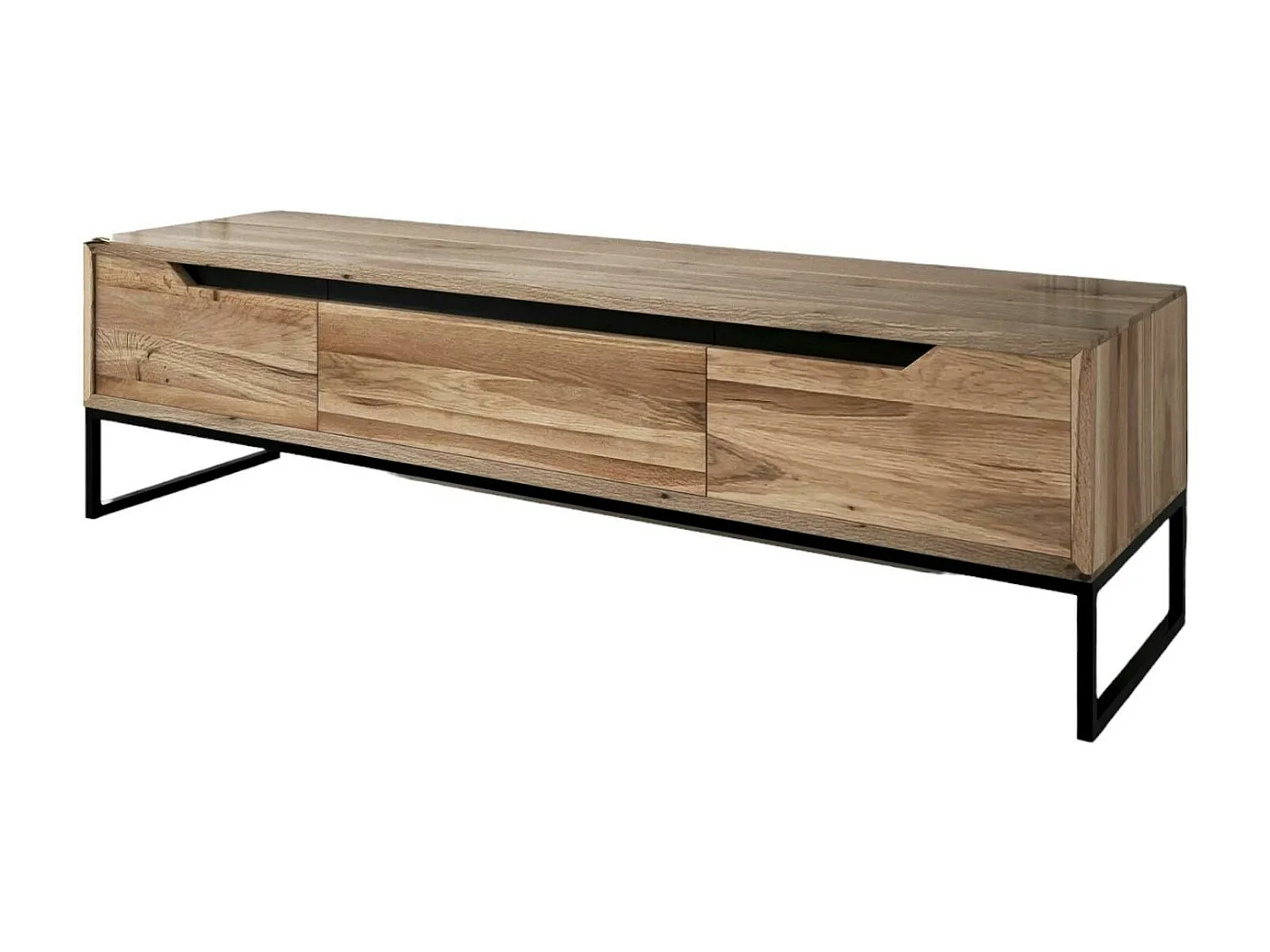 Meuble tv en bois de chêne blanc PALERME