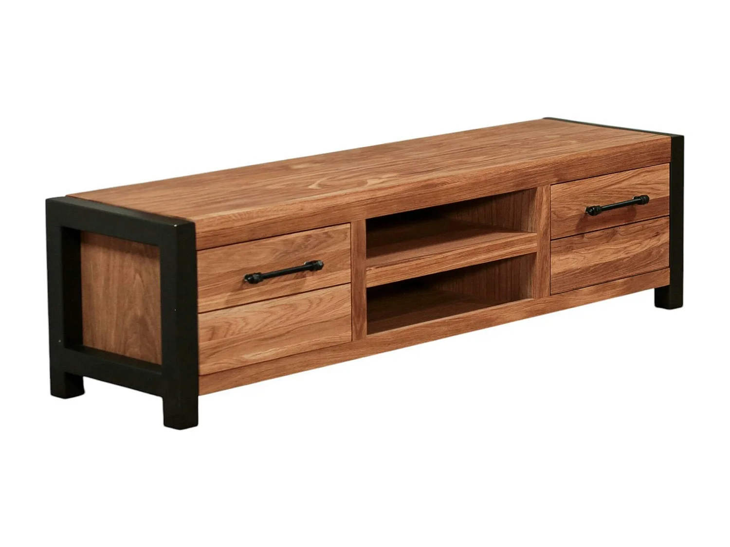 Meuble tv en chêne huilé FERSCOTT 2