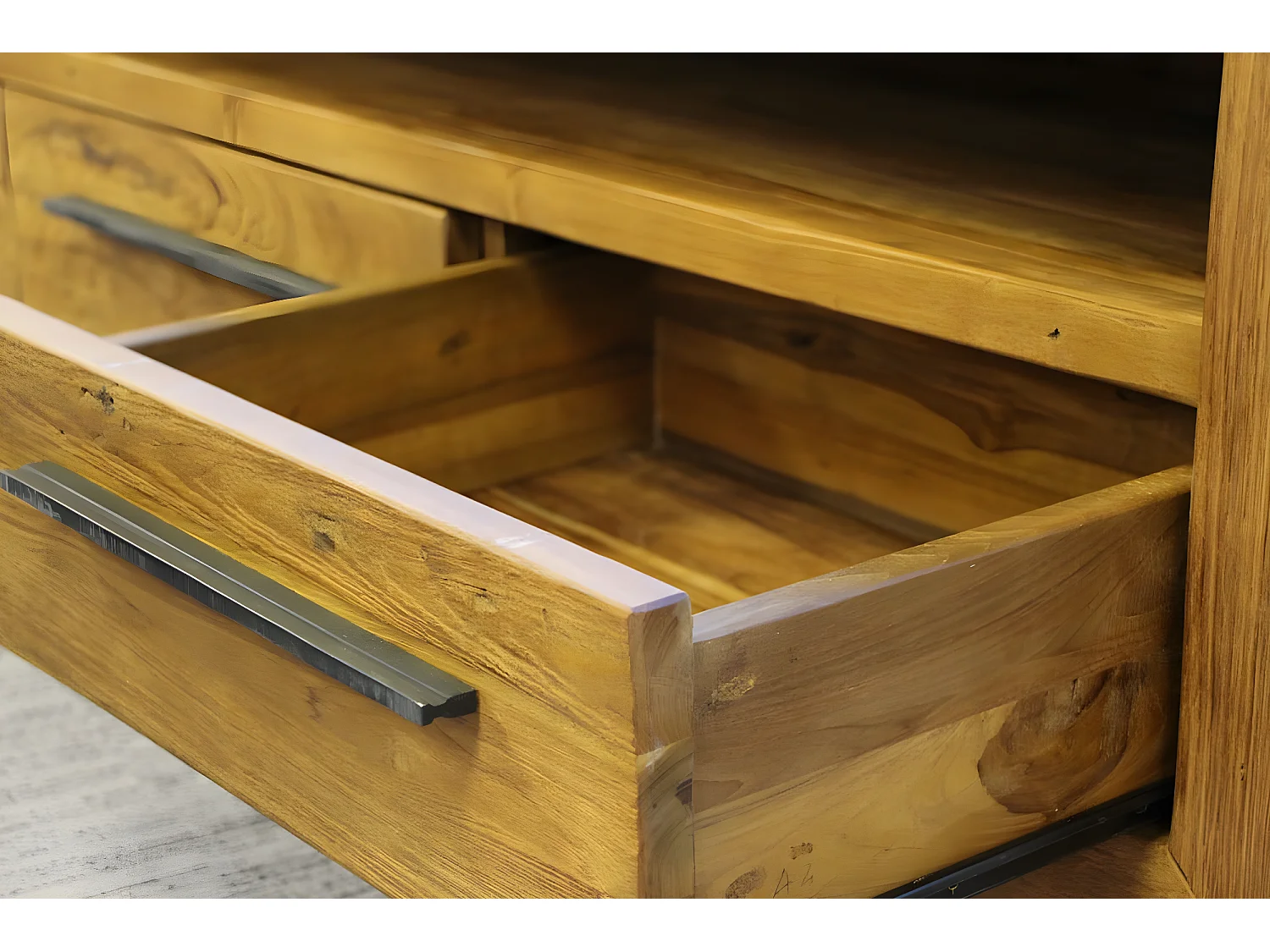 Meuble TV en teck recyclé naturel KERALA