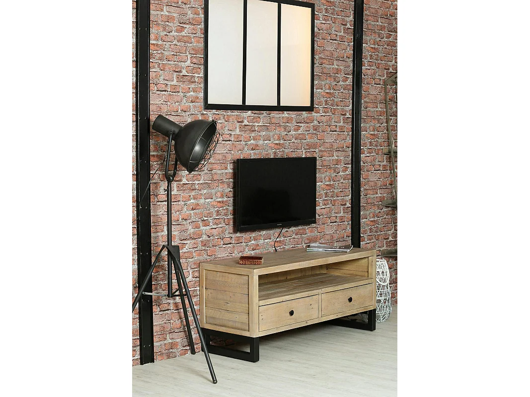 Petit meuble tv en bois recyclé AUCKLAND