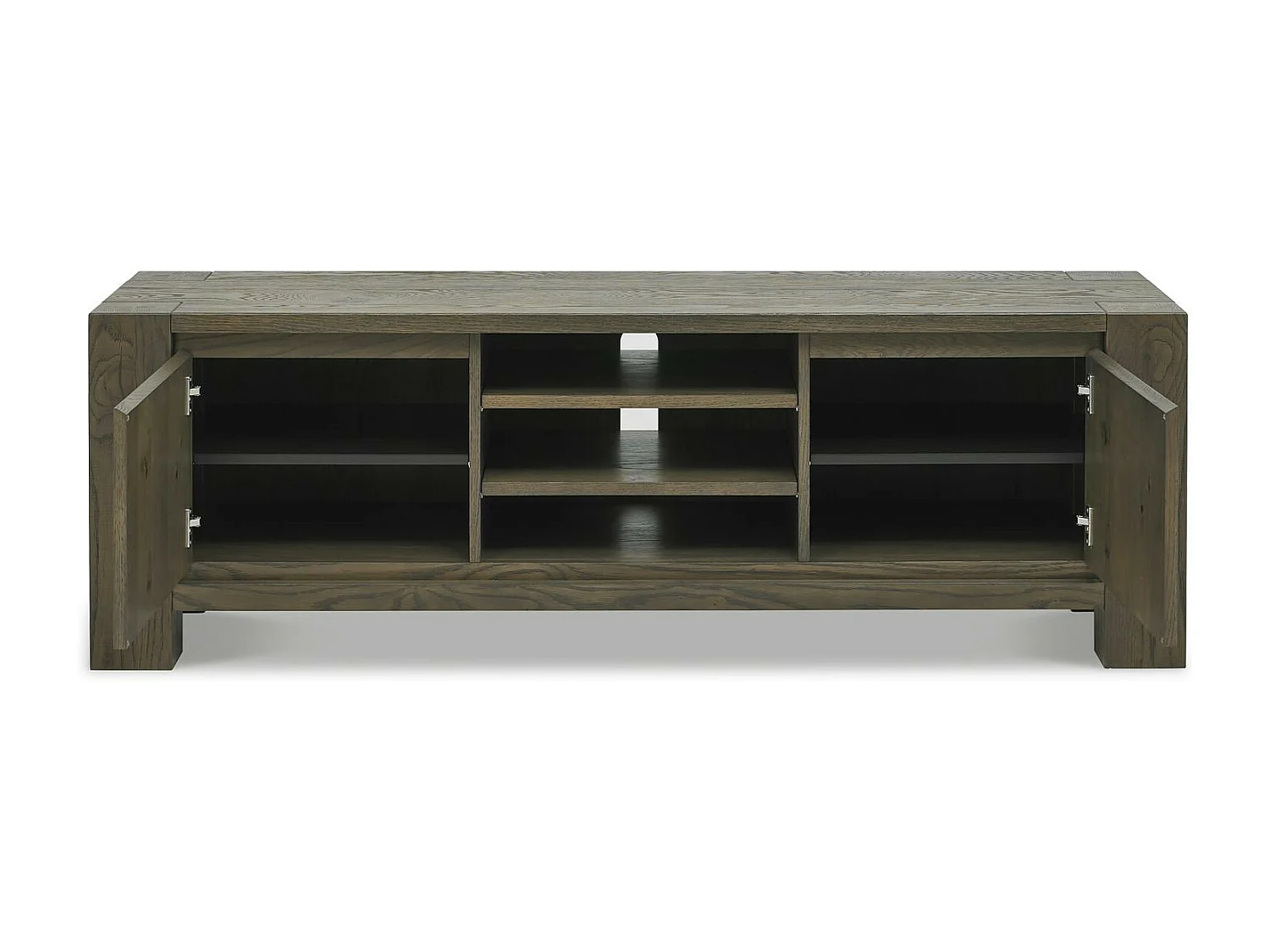 Meuble tv en bois de chêne fumé ALLEN