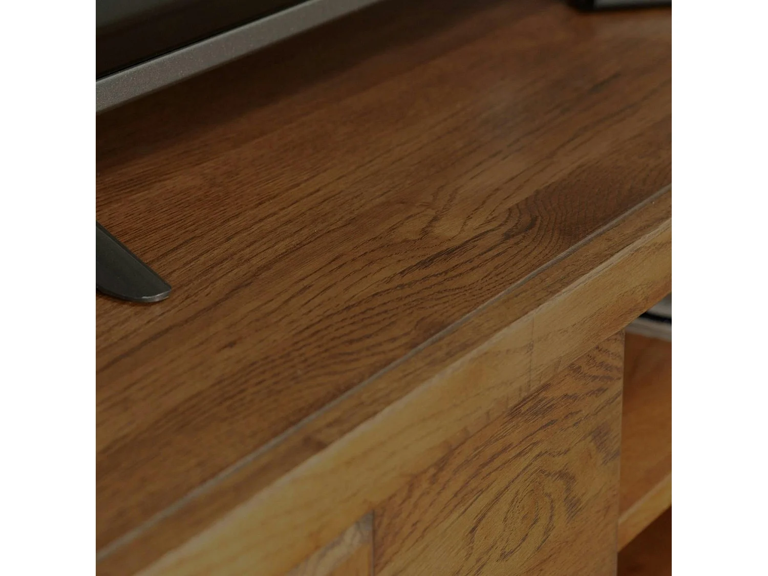 Meuble tv bois motif damier 150 cm OKA