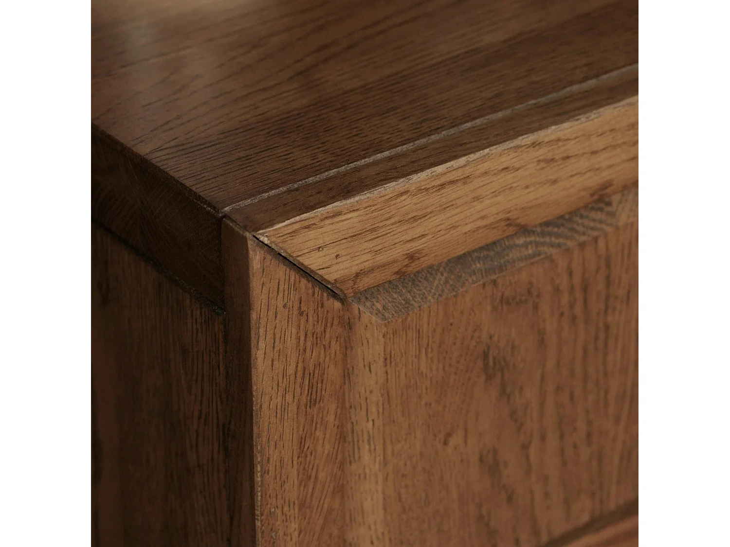 Meuble tv bois motif damier 150 cm OKA