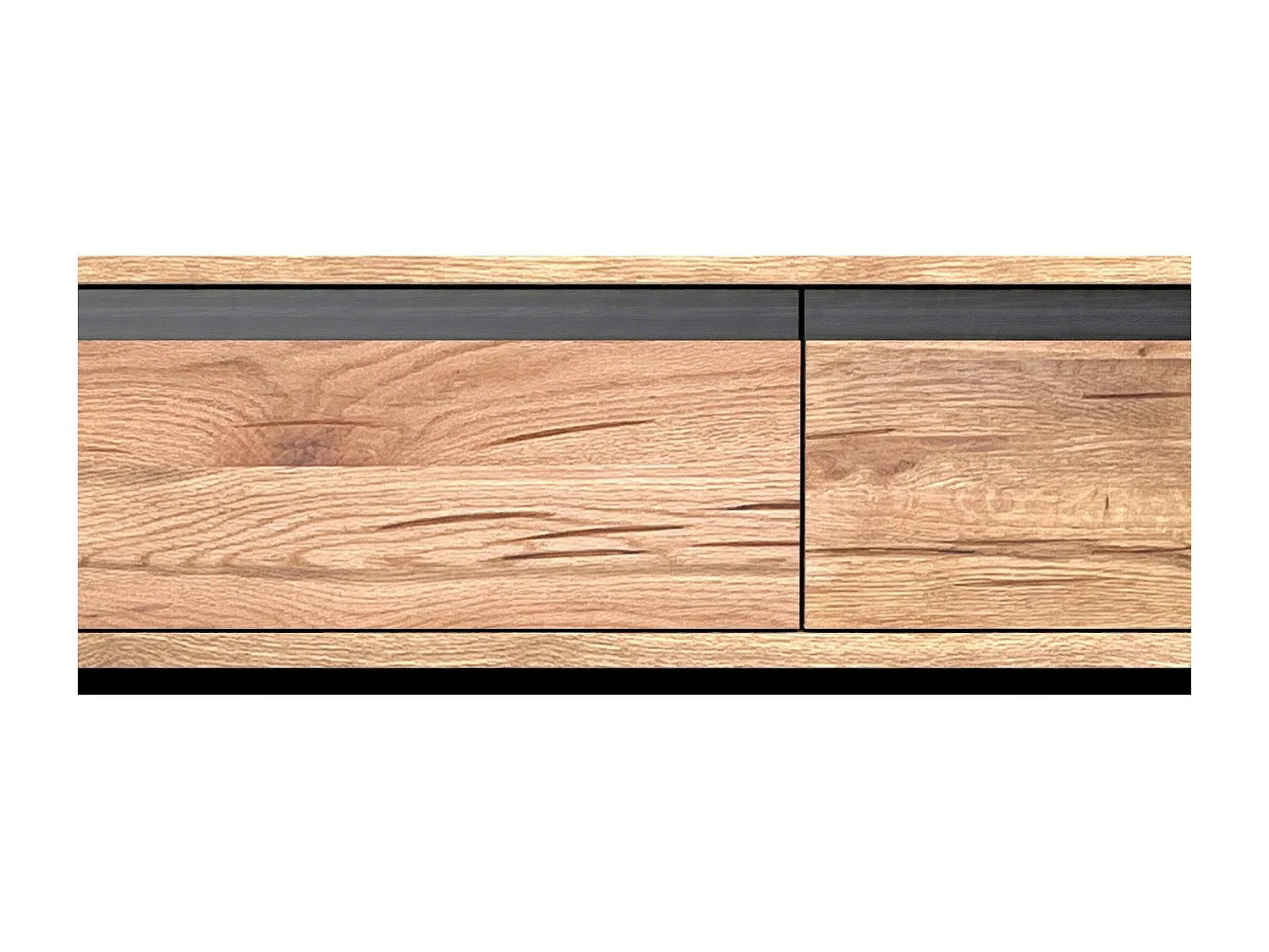 Meuble tv en bois de chêne huilé PALERME