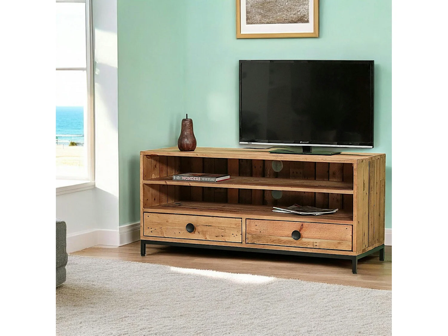 Meuble tv en bois recyclé CANBERRA