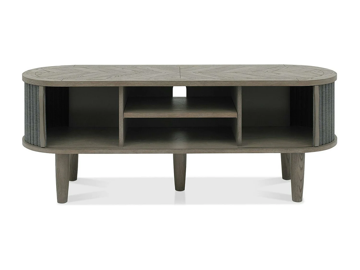 Meuble tv en bois avec accordéon HOUSTON