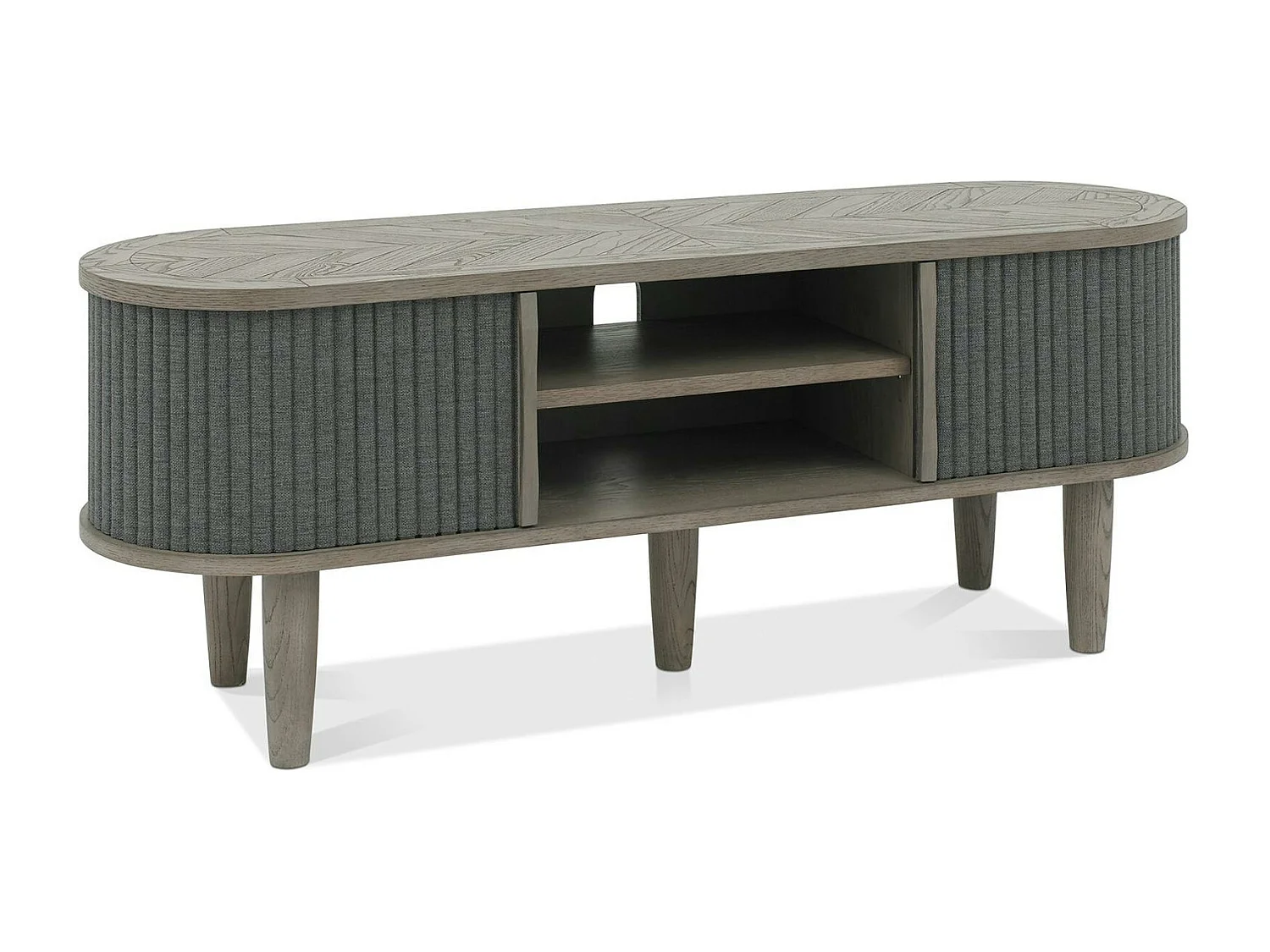 Meuble tv en bois avec accordéon HOUSTON