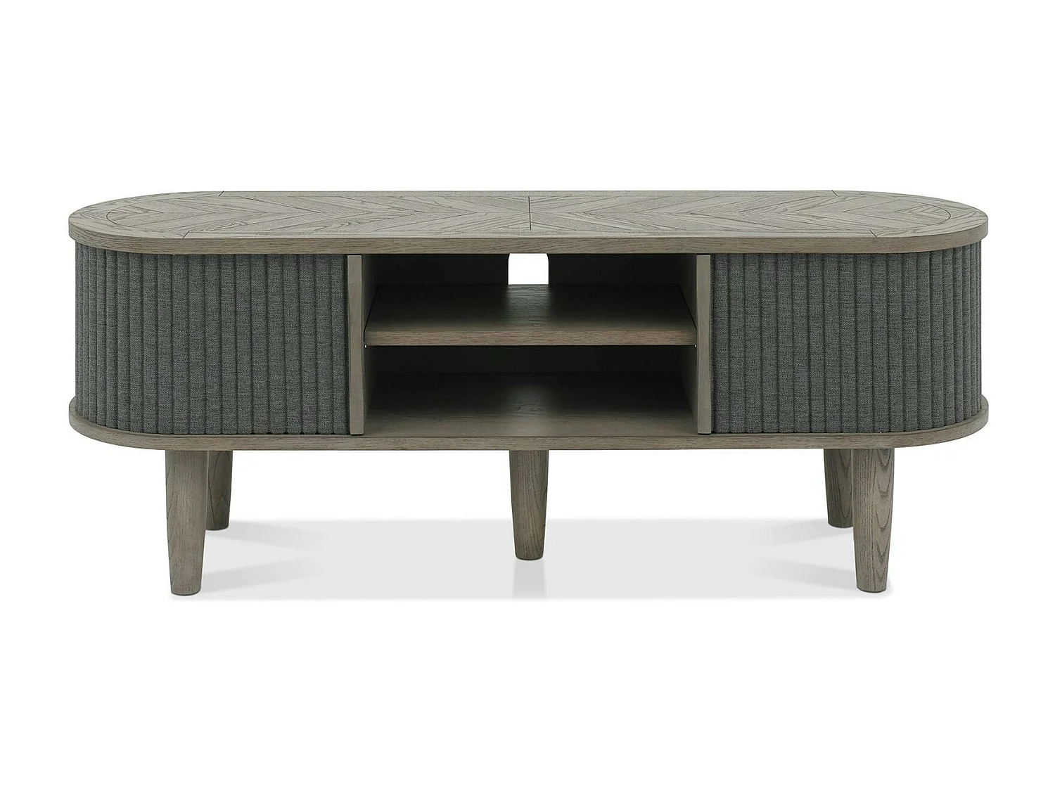 Meuble tv en bois avec accordéon HOUSTON