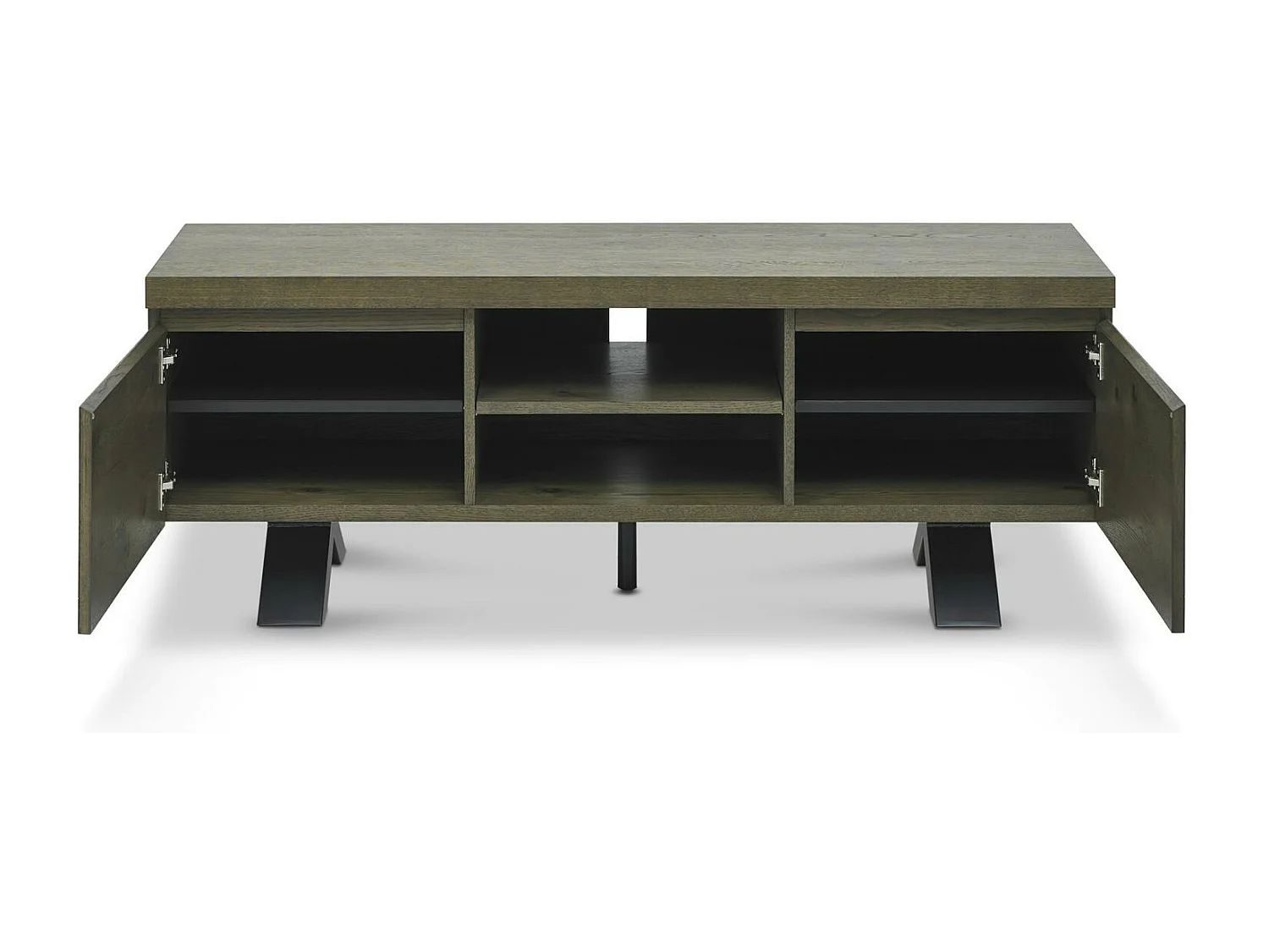 Meuble tv moderne en marqueterie de chêne ARLINGTON