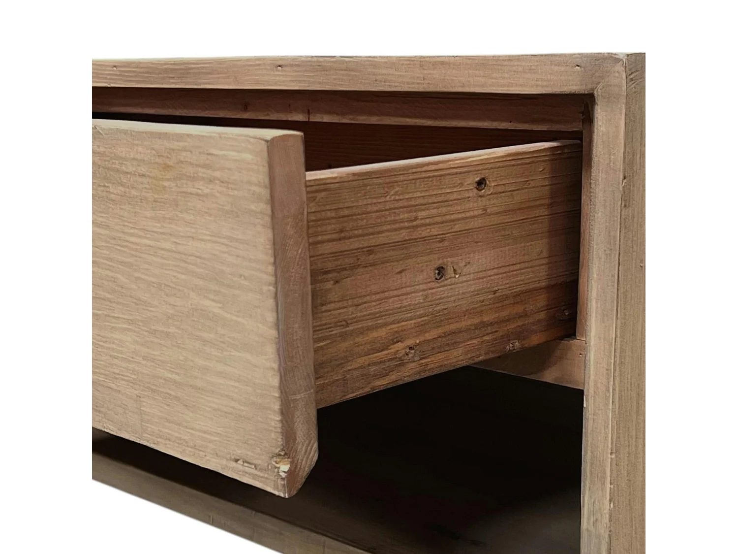 Meuble tv avec rangement bois recyclé VITTORIA