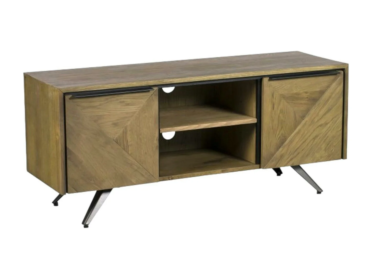 Meuble TV moderne en chêne MANHATTAN