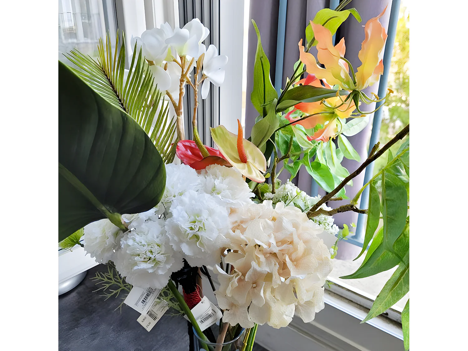 Bouquet d'Oeillets - Blanc