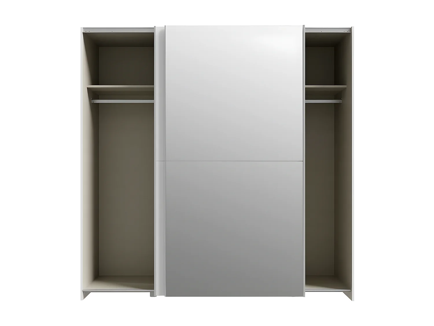 Penderie Orovivo Lux (190cm)/Portes coulissantes/Blanc
