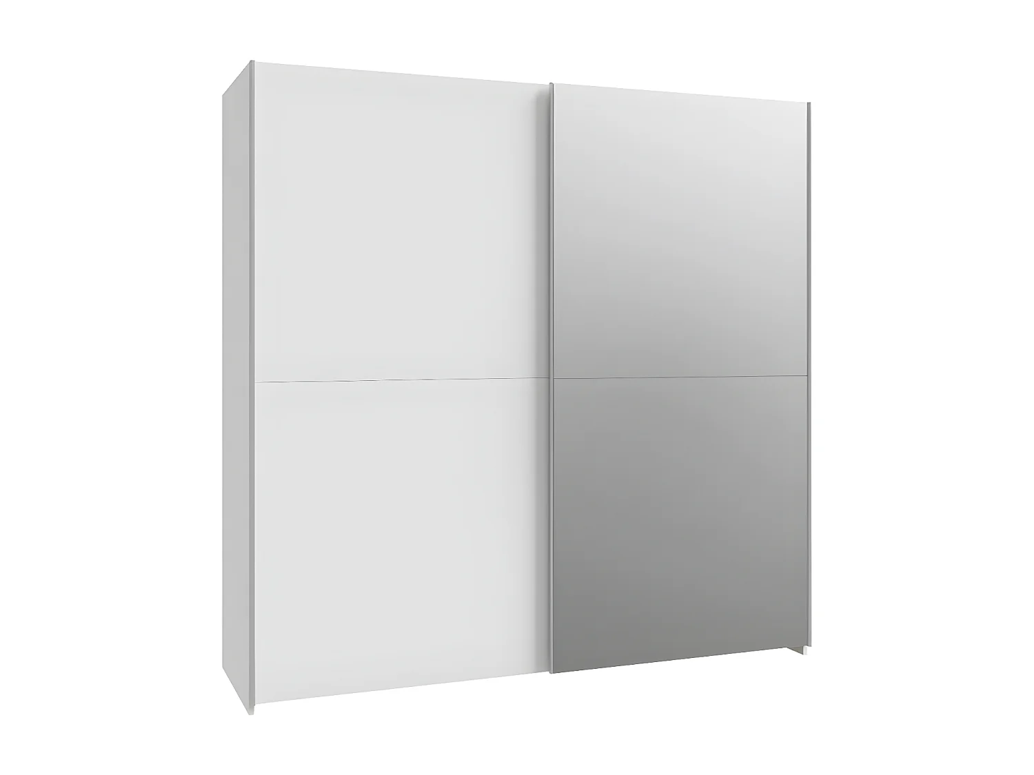 Penderie Orovivo Lux (190cm)/Portes coulissantes/Blanc