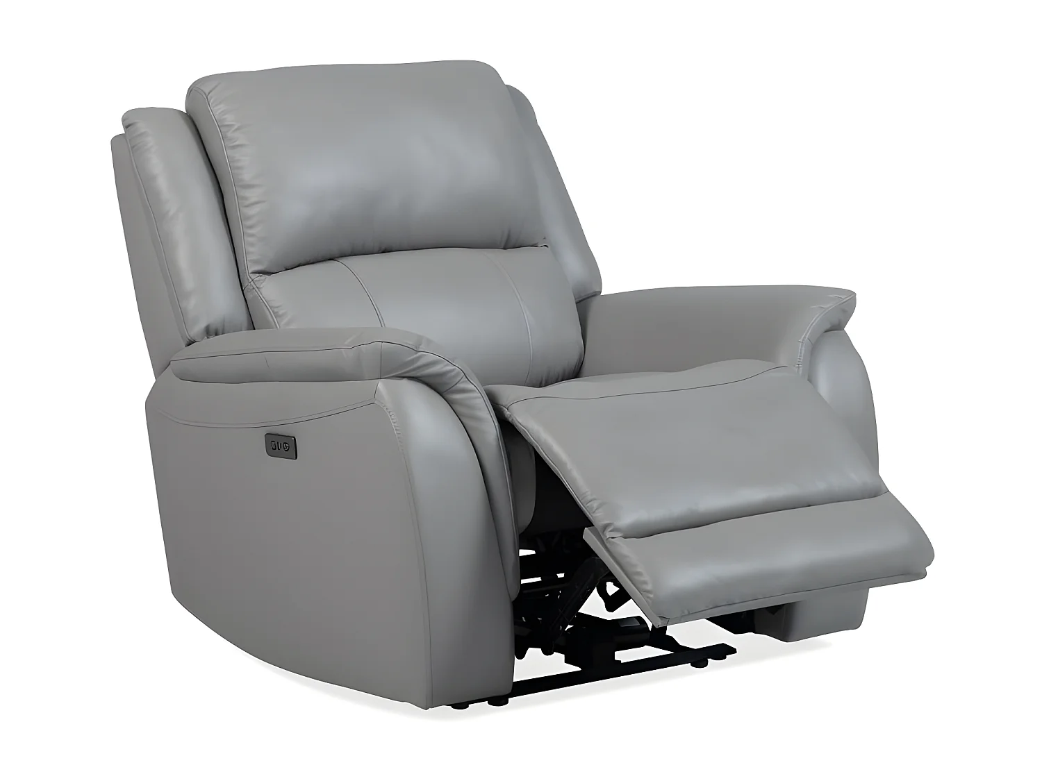 Bergamo Set 3+2+1/Leder/Grau