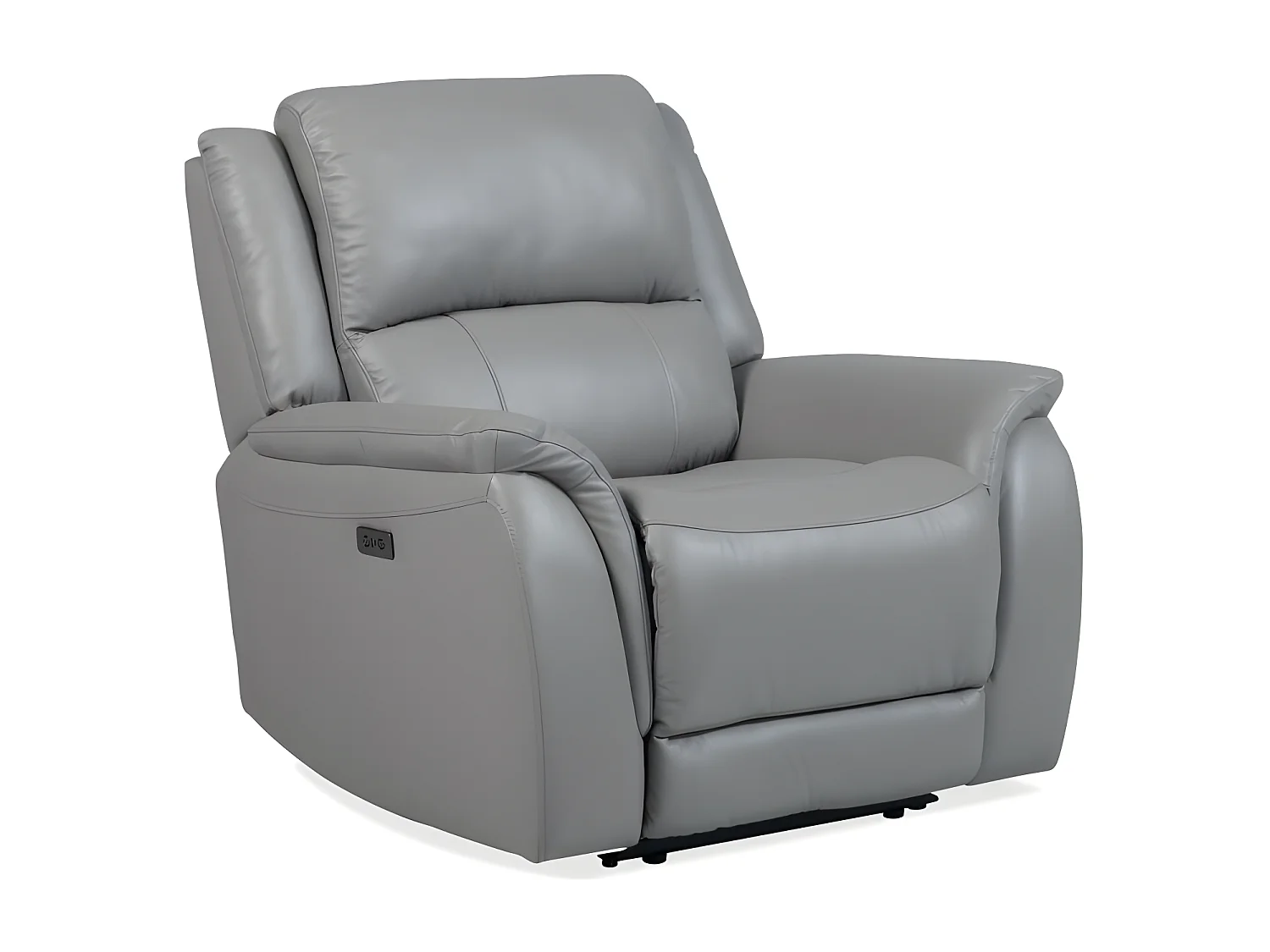 Bergamo Set 3+2+1/Leder/Grau