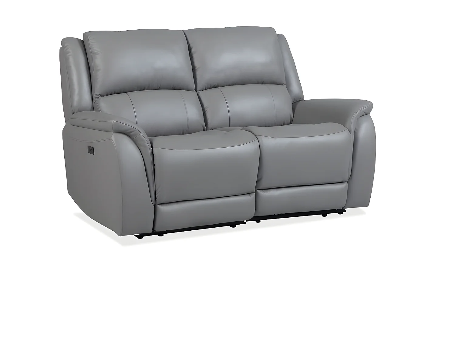 Bergamo Set 3+2+1/Leder/Grau