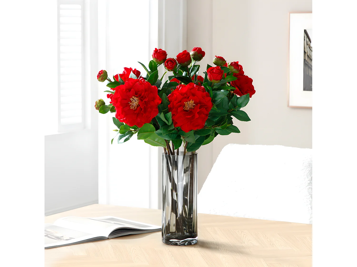 Tige de Camélia - Rouge