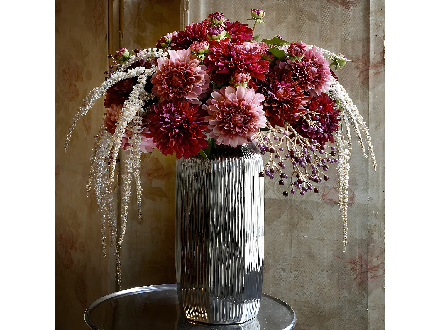 Feuillage Amarante Tombante - Orange / 137 cm