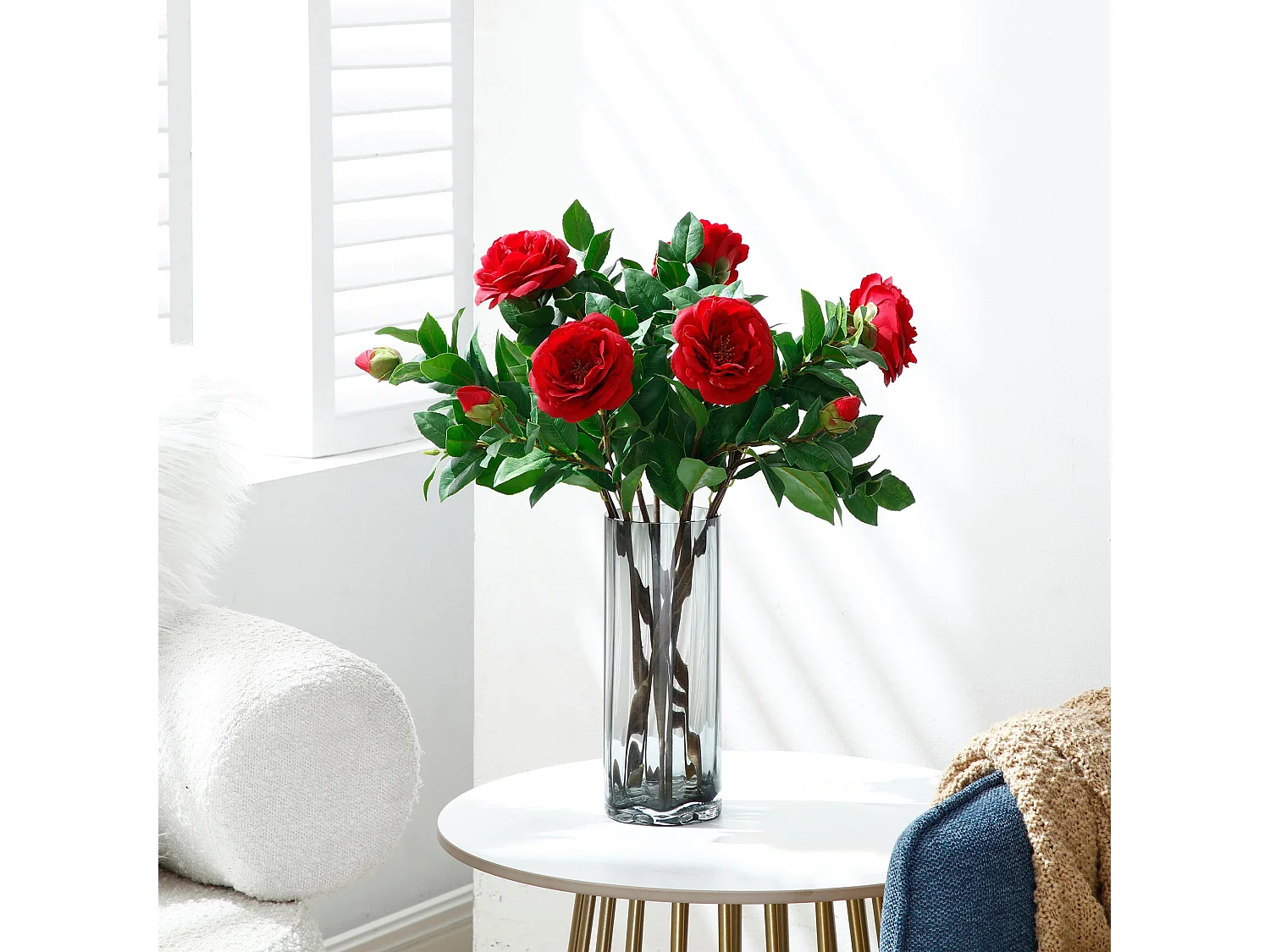 Tige de Camélia - Rouge