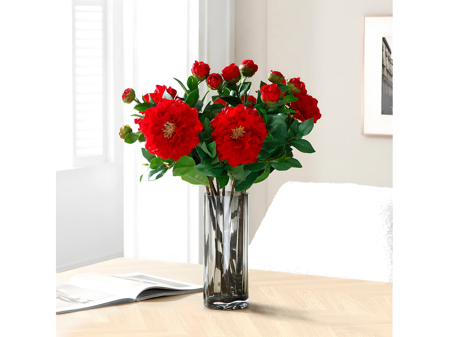 Tige de Camélia - Blanc