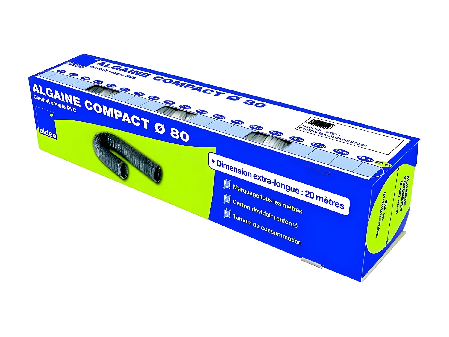Aldes   11091198   Carton 20m Algaine standard D80
