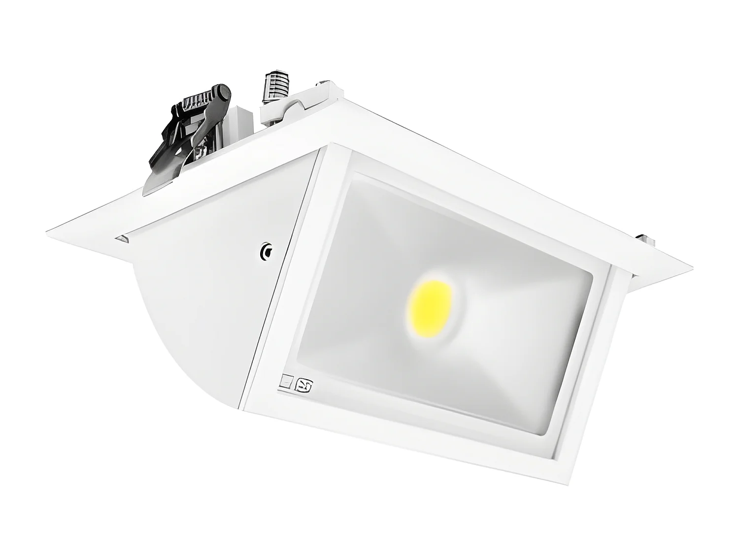 Spot LED Rectangulaire Inclinable avec Alimentation Electronique 30W 4000°K