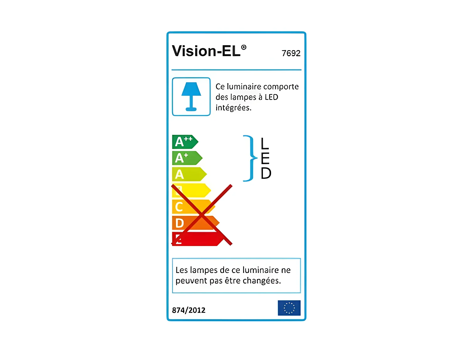 Spot LED Rectangulaire Inclinable avec Alimentation Electronique 30W 4000°K