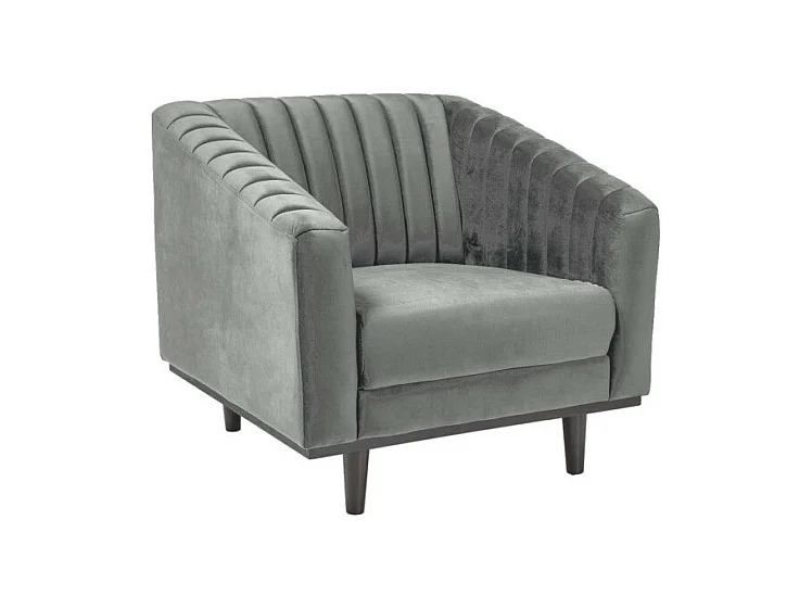 Fotel ASPREY VELVET 1 szary