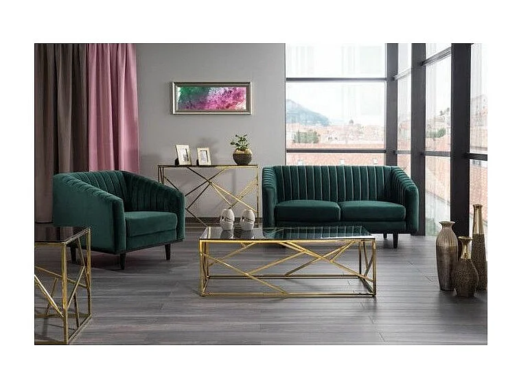 Fotel ASPREY VELVET 1 zielony