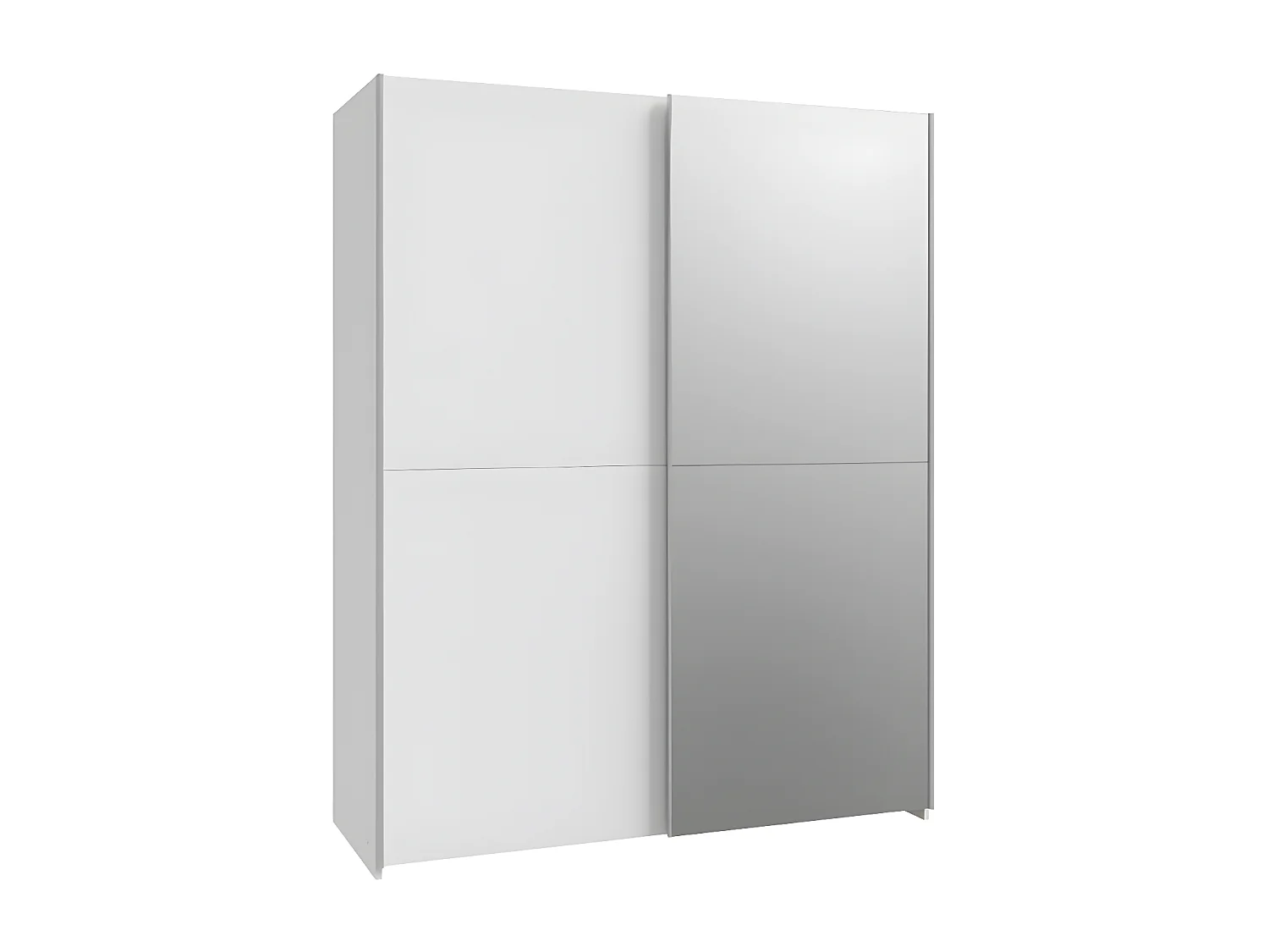 Penderie Orovivo Lux (150cm)/Portes coulissantes/Blanc