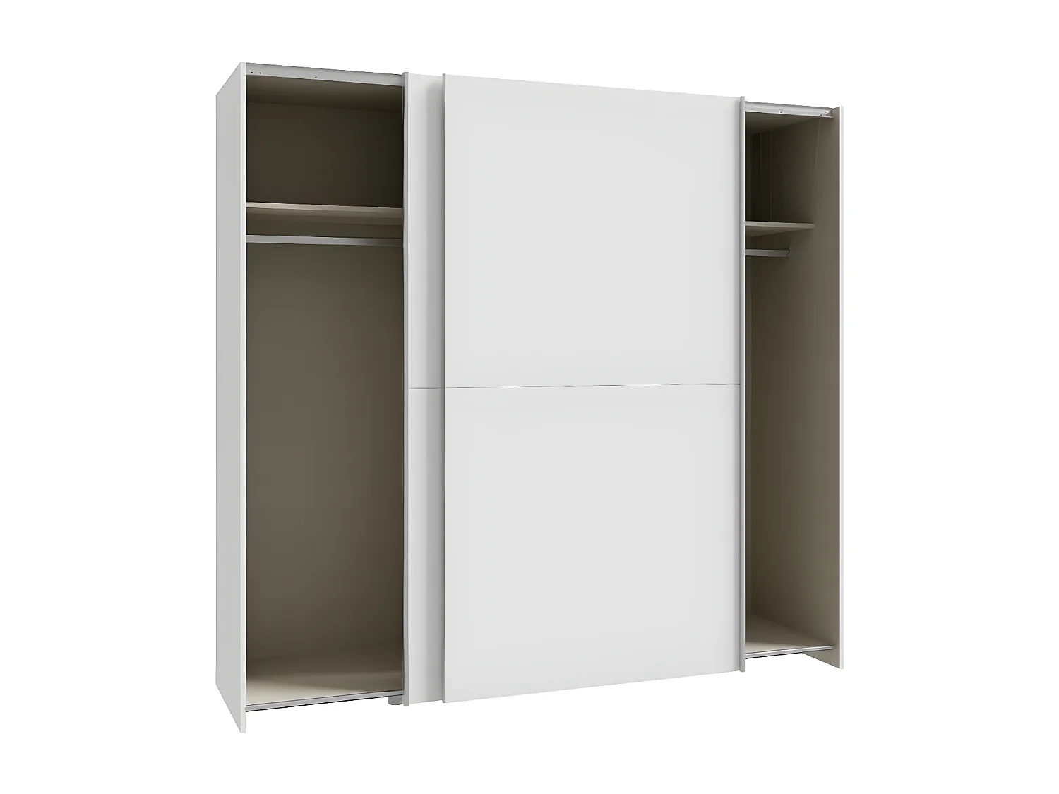 Penderie Orovivo (200cm)/Portes coulissantes/Blanc