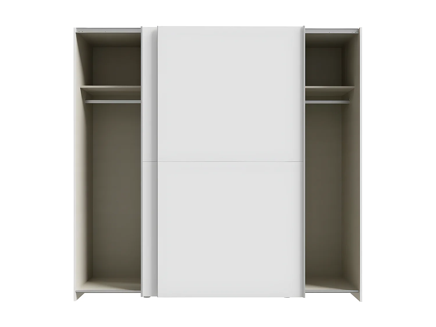 Armadio Orovivo (200cm)/Porte scorrevoli/Bianco