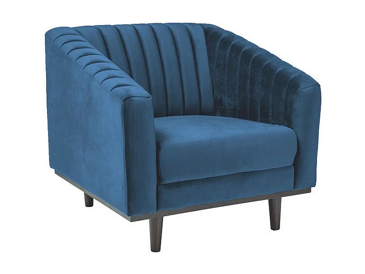 Fotel ASPREY VELVET 1 granatowy