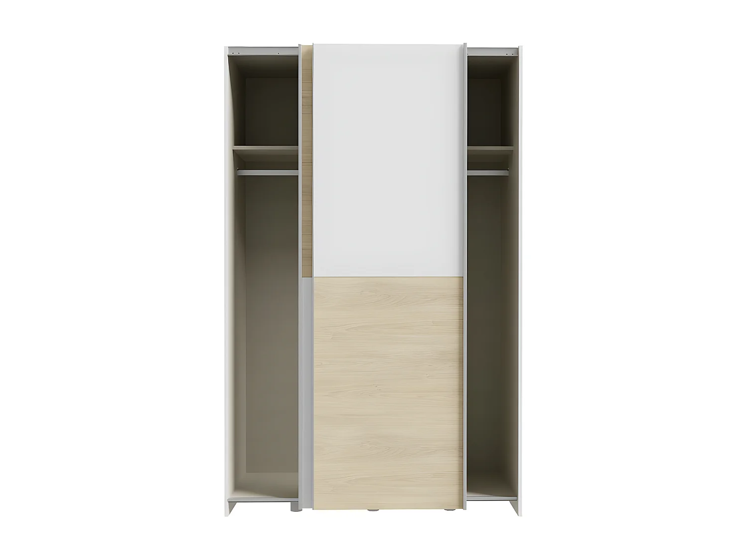 Penderie Orovivo (120cm)/Portes coulissantes/Sonoma&Blanc