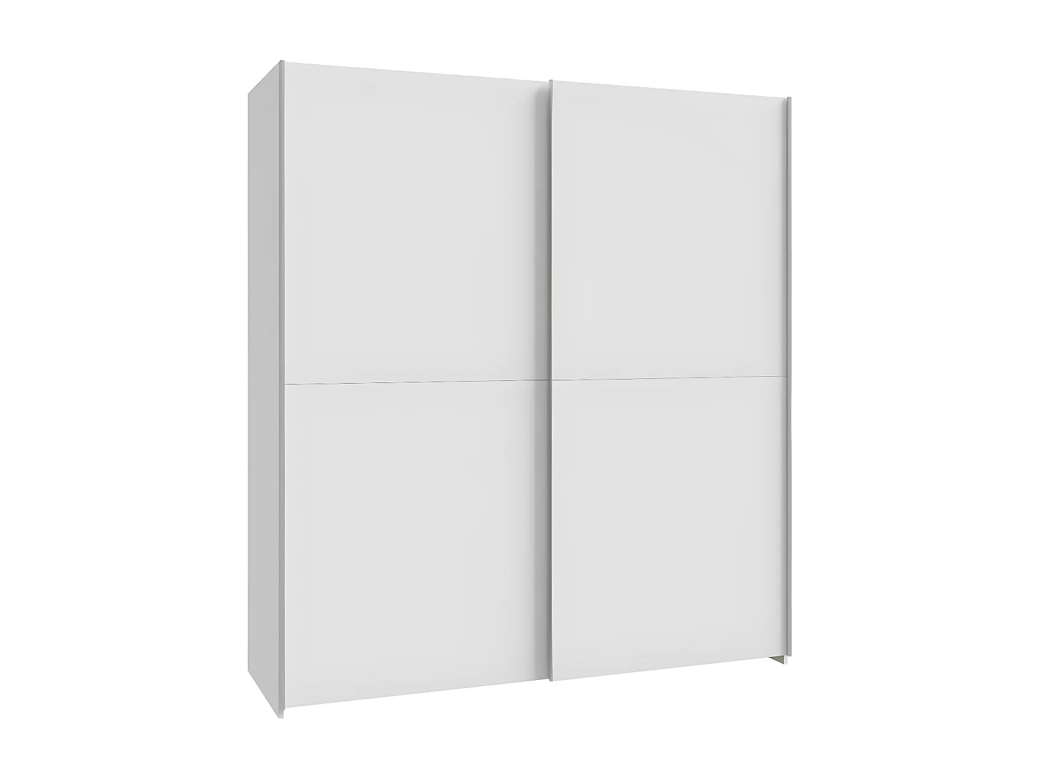 Kleiderschrank Orovivo (170cm)/Schiebetüren/Weiss